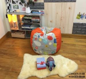 Ghế lười hạt xốp dáng lê L186