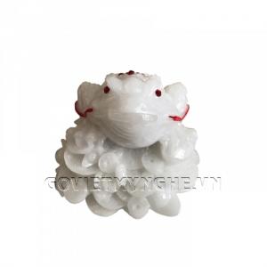 Tượng Đá Cóc Thiềm Thừ 3 Chân Phong Thủy - Size Lớn - Đá Non Nước
Kích thước: Dài 14cm x Rộng 12cm x Cao 11cm . Giá : 280.000₫