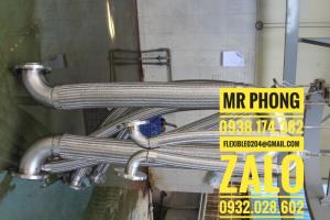 Khớp nối mềm inox - khớp nối mềm cao su - khớp nối mềm cao su bích inox 304