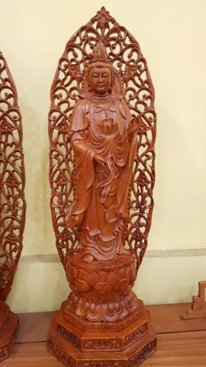 Bộ Tượng Tam Thế Phật Gỗ Hương Đá. Đồ Gỗ Tân Phú