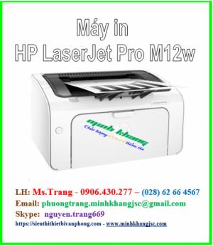 Máy in hp laserjet pro m12w giá siêu tốt