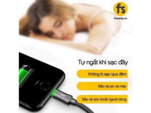Cáp xạc BAGI IL10 Tự ngắt Pin khi đầy ( chính hãng)