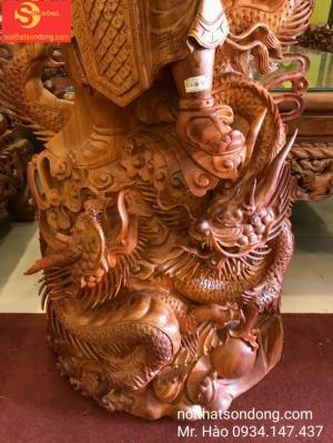 Quan Công Cưỡi Rồng Cao 1m8 Hàng Độc. Đồ Gỗ Tân Phú