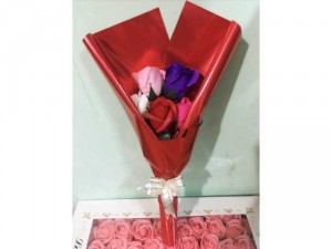 Quà tặng hoa hồng sáp thơm Vĩnh cửu bó 5 bông