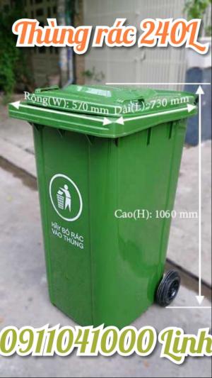 Quận Bình Tân: CC thùng rác 240 lít nhựa nhập khẩu bảo vệ môi trường sỉ lẻ đến các đại lý