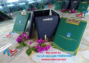 Nhận gia công bìa menu da, bìa đựng hồ sơ da,