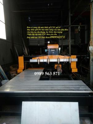 Máy đục tranh gỗ, máy đục tượng gỗ cnc
