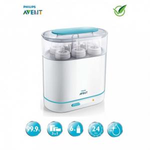 Máy tiệt trùng bình sữa Philips Avent SCF284/02 + Tặng nhiệt kế điện tử Microlife
