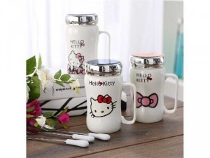 Cốc sứ giữ nhiệt kèm lắp đậy cao cấp
