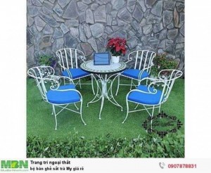 Bộ bàn ghế sắt trà My giá rẻ