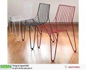 Bộ ghế sắt kỹ nghệ giá rẻ