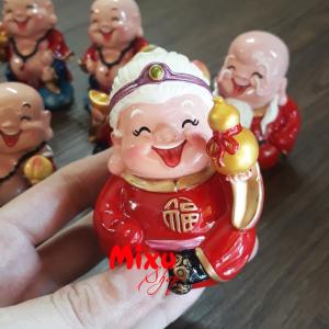 Bộ 02 Tượng Bách Niên Giai Lão 7.5cm