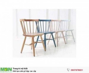 Ghế tựa cafe gỗ đẹp cao cấp