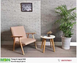 Bộ sofa tay gỗ giá rẻ