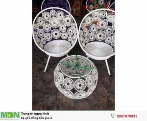 Bộ ghế đồng tiền giá rẻ