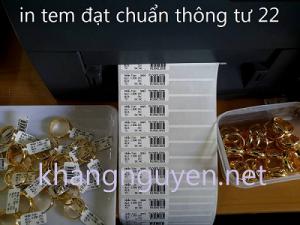 Decal in tem trang sức tem vàng bạc, phong thủy 42x10 mm