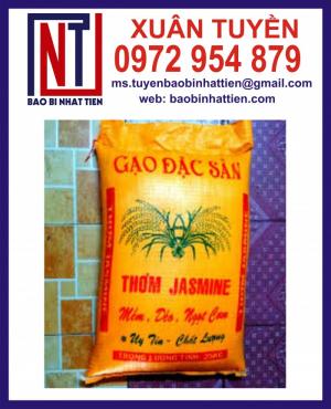 Bao đựng gạo 10kg, 25kg in flexo