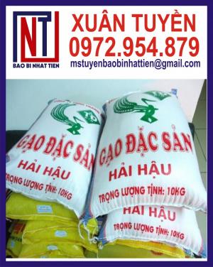 Bao đựng gạo 10kg, 25kg in flexo