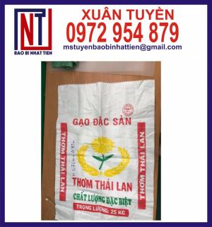 Bao đựng gạo 10kg, 25kg in flexo