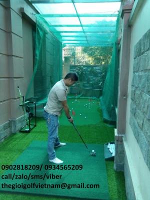 Nhận thi công căng lưới, sửa lưới sân golf, quây lưới phòng golf mini