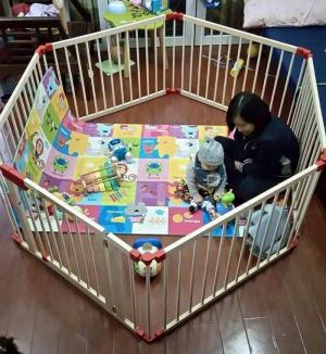 Quây cũi playpen  6 cánh