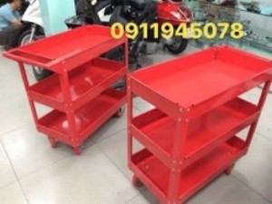 Xe đẩy dụng cụ 3 ngăn