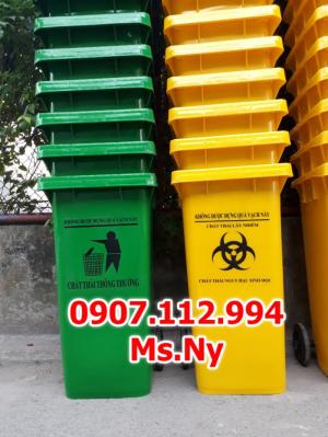 Thùng đựng rác thùng rác y tế 240l, thùng rác y tế 15 lít