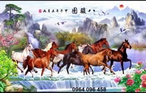 Gạch tranh ngựa phòng khách TQ671