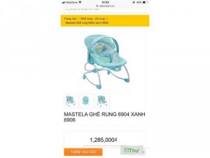 Ghế rung mastela co nhac- có bập bênh cho bé