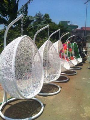 Xích đu mây nhựa giá rẻ tại xưởng sản xuất HG 817