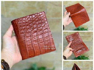 Ví Đứng 2 Mặt Da Cá Sấu Cao Cấp