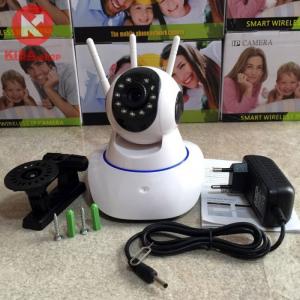 Camera ip yoosee 3 râu XEM ONLINE TRÊN ĐIỆN THOẠI, MÁY TÍNH TỪ BẤT CỨ ĐÂU
+ Giúp bạn kiểm soát nhà của bạn một cách dễ dàng dù bạn ở bất cứ nơi nào.
+ Camera Ip Wifi Yoosee 3 Râu hỗ trợ xem qua mạng bằng dịch vụ điện toán đám mây, xem qua mạng không cần cài đặt, chỉ cần cắm dây mạng vào camera hoặc cho thiết bị kết nối với wifi là đã có thể xem online
+ Hỗ trợ cài đặt tên miền riêng miễn phí trọn đời để xem online qua mạng với tốc độ nhanh
+ Phần mềm xem trên điện thoại Android, ios : Yoosee
+ Có thể lắp được với Đầu ghi IP để mở rộng hệ thống nhiều camera và lưu trữ dữ liệu thời gian dài vào ổ cứng.
+ Có thể lắp nhiều camera tại nhiều địa chỉ khác nhau và đưa dữ liệu quản lý tập trung về đầu ghi hình IP qua internet, thích hợp với đơn vị có nhiều chi nhánh. Liên hệ để được tư vấn chi tiết.
Camera Ip Wifi Yoosee 3 Râu với tính năng P2P cắm là chạy, không cần cài đặt, cho phép bạn dễ dàng lắp đặt camera ở bất đâu, bất kỳ vị trí nào. Kết nối Wifi dễ dàng, không phức tạp như các loại camera đi dây, đầu thu hay thuê Host. Bạn chỉ cần đăng ký 1 tài khoản sau đó kết nối và xem Camera, không mất thêm bất kỳ chi phí nào, không cần thuê thợ lắp đặt. Ở đâu có wifi là ở đó có Camera Ip Wifi Yoosee 3 Râu 2 anten có thể xem trên được nhiều thiết bị: điện thoại, máy tính bảng, máy tính…. Ngoài ra Camera Ip Wifi Yoosee 3 Râu còn có tính năng phát hiện chuyển động thông minh, hú còi tại chỗ, báo qua điện thoại, email khách hàng nhằm kịp thời có biện pháp xử lý khi có trộm đột nhập.
Camera ip yoosee 3 râu Lắp đạt thật đơn giản và dễ dàng chỉ việc cắm điện , kết nối mạng.