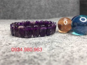 Vòng tay đá thạch anh tím