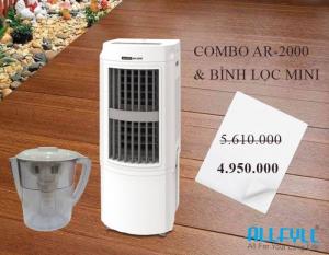 Combo Máy Làm Mát Allfyll Thái Lan Model Ar-2000 + Bình Lọc Nước Uống Mini