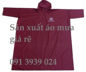 Xưởng áo mưa cánh dơi, làm áo mưa quảng cáo, áo mưa cánh dơi giá rẻ