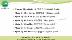 Từ vựng phổ biến trong công ty,nhà máy, phân xưởng