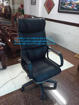 Ghế Giám Đốc Màu Da Đen Cao Cấp- Bh 12 Tháng