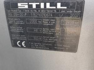 Bán xe nâng hàng cũ động cơ điện sức nâng 2000kg đời 2007