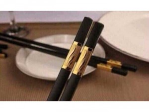 Combo 10 Đôi Đũa Sừng Khảm Vàng Hàn Quốc