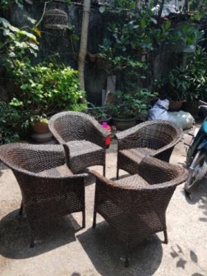 Bàn ghế mây cafe thanh lý giá rẻ nhất