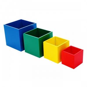 Lồng hộp vuông 4 đồ chơi giáo dục mầm non