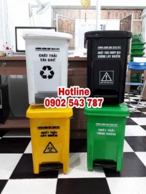 Thùng rác y tế đạp chân 20 lít