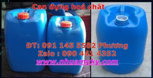 Can nhựa 20 lít đựng hoá chất, can nhựa đựng phân bón, giá can nhựa 25 kg đựng bột màu hoá chất