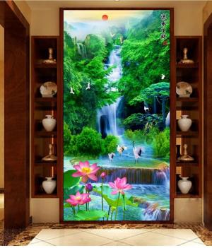 Tranh gạch 3d sơn thủy RYT64