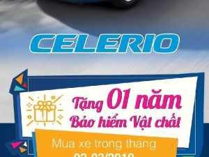 Suzuki Celerio tặng bảo hiểm thân xe