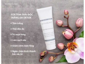 Combo Sữa Tắm Trắng Và Sữa Rửa Mặt Detox Blanc