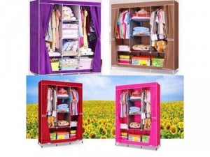 Tủ Vải Quần Áo 3 Buồng 8 Ngăn tiện dụng