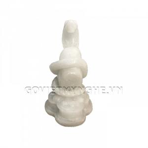 Tượng Đá Trang Trí Rắn Phong Thủy - Đá Non Nước - Kích thước: Dài 9 cm x Rộng 6cm x Cao 11cm . Giá : 150.000₫