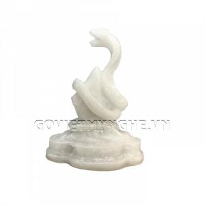 Tượng Đá Trang Trí Rắn Phong Thủy - Đá Non Nước - Kích thước: Dài 9 cm x Rộng 6cm x Cao 11cm . Giá : 150.000₫
