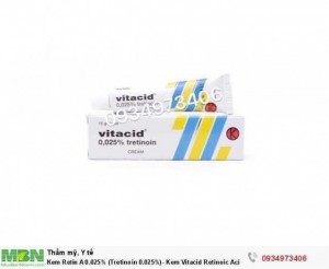 Kem Retin A 0.025% (Tretinoin 0.025%)- Kem Vitacid Retinoic Acid 0.025%